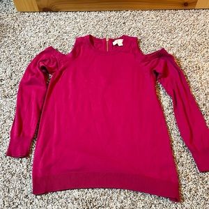 Michael Kors Cold Shoulder Sweater- size M
